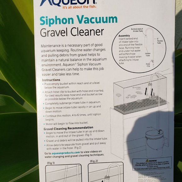 New Aqueon Aquarium Fish Tank Siphon Vacuum Gravel Cleaner Hand syphon pump hose - Picture 4 of 15